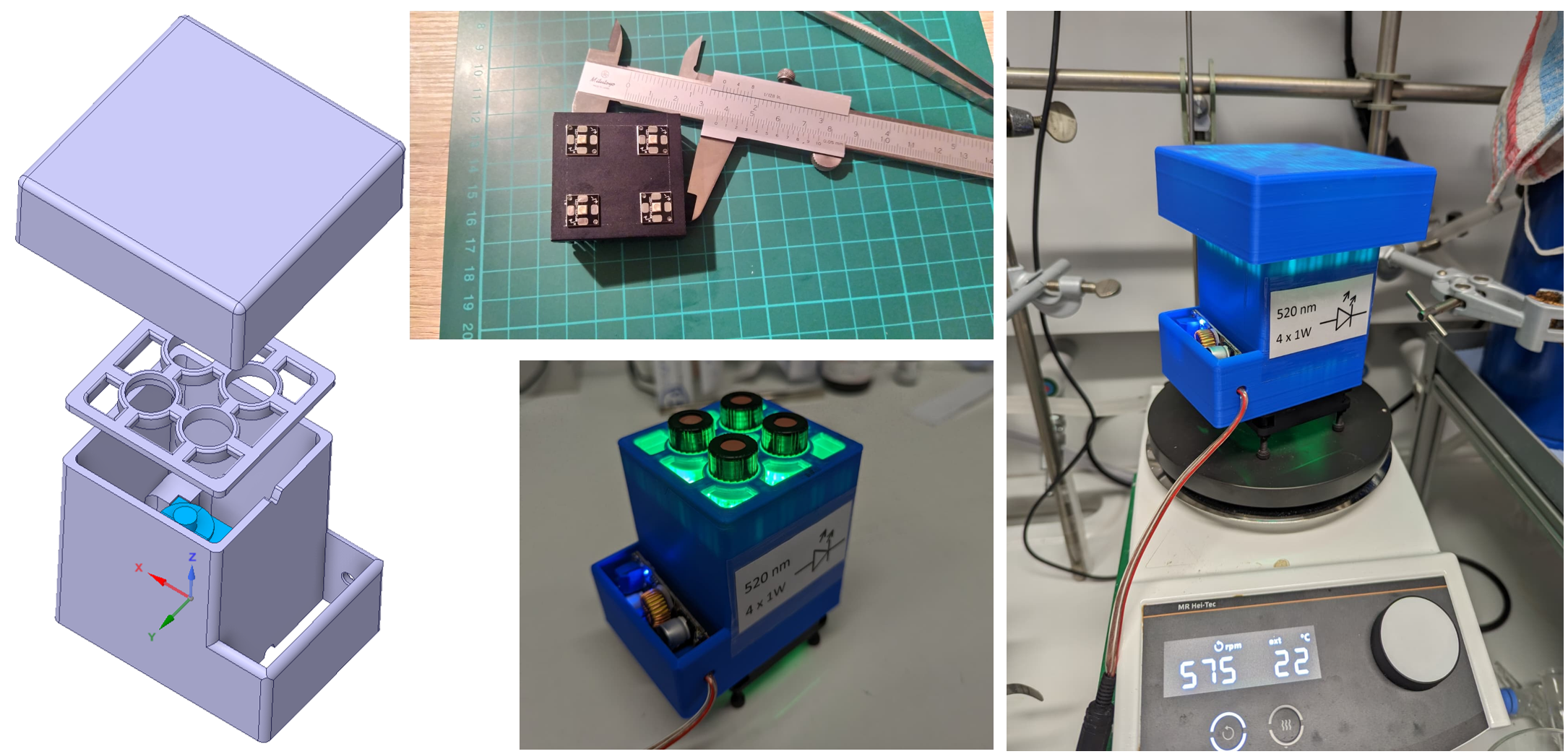 3D printed photoreactor The 3D printed photoreactor overview