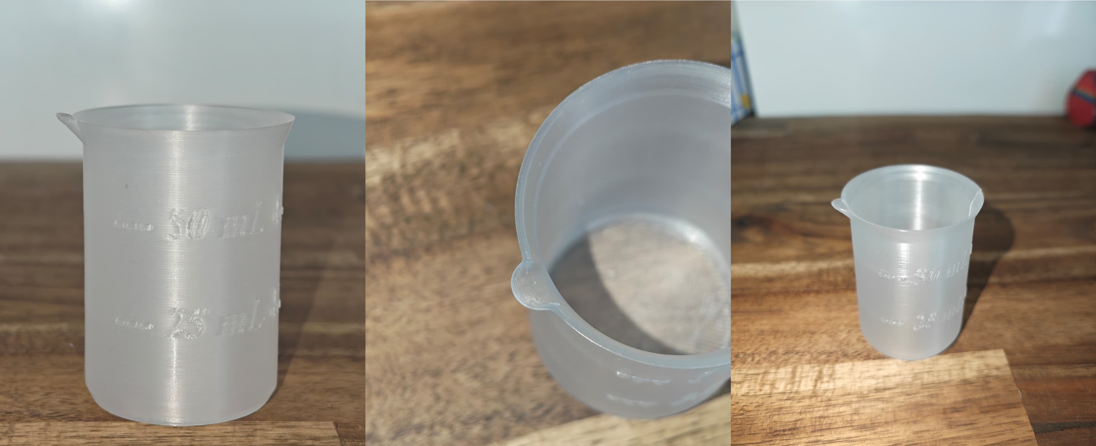 Polypropylene beaker The polypropylene beaker with volume of 50 mL